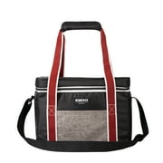 Igloo 12 Can Capacity Heritage Lunch Companion Cooler Bag, Black and Red