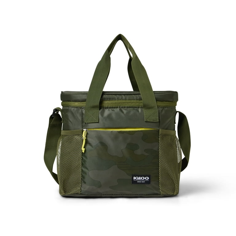 Igloo 12 Can Halo Cube Lunch Tote Cooler Bag - Camo Green