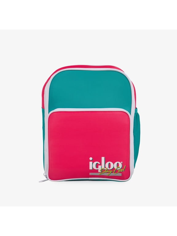 Retro Convertible Mini Backpack Cooler, 12 Can Capacity, Jade