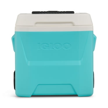 Igloo 16 QT Laguna Hard Sided Ice Chest Cooler with Wheels, Aqua Blue