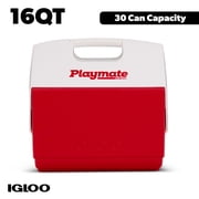 Igloo 16 QT Playmate Elite Ice Chest Cooler,30 Can Capacity, Red
