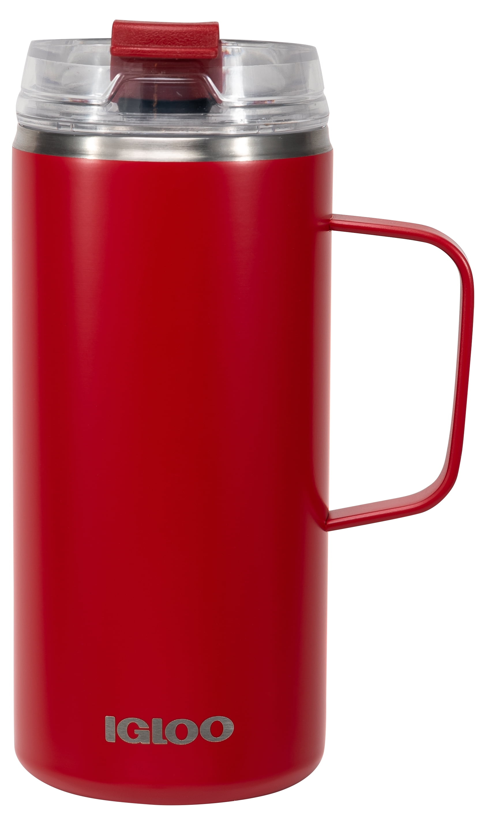Igloo 18 oz Stainless Steel Insulated Travel Mug, Red