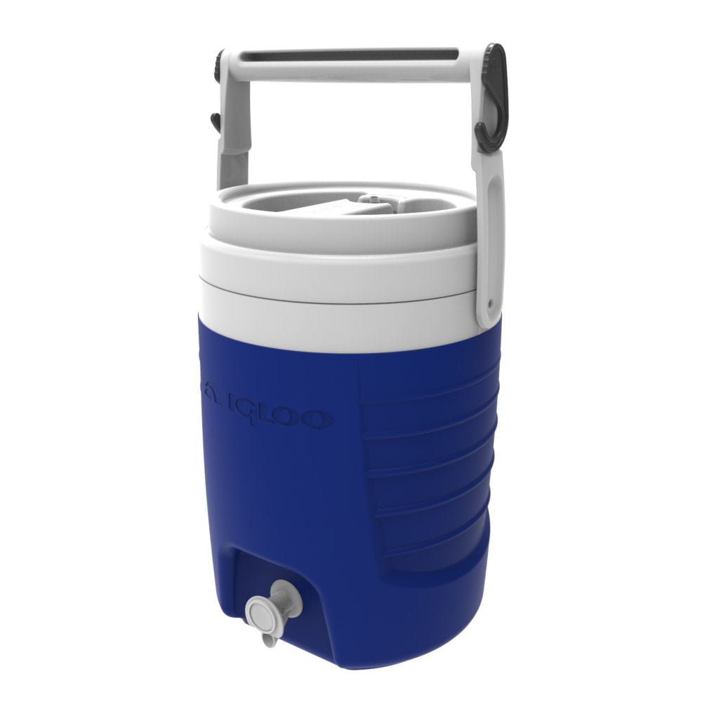 Igloo 2 Gallon Plastic Sports Beverage Jug with Hooks - Blue