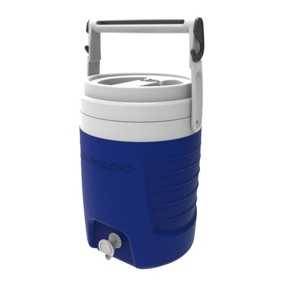 Igloo 2 Gallon Plastic Sports Beverage Jug with Hooks - Blue