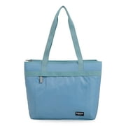 Igloo 20 Can Capacity Laguna for Her Zippered Dual Compartment Soft-Sided Tote Cooler Bag, Powder Blue