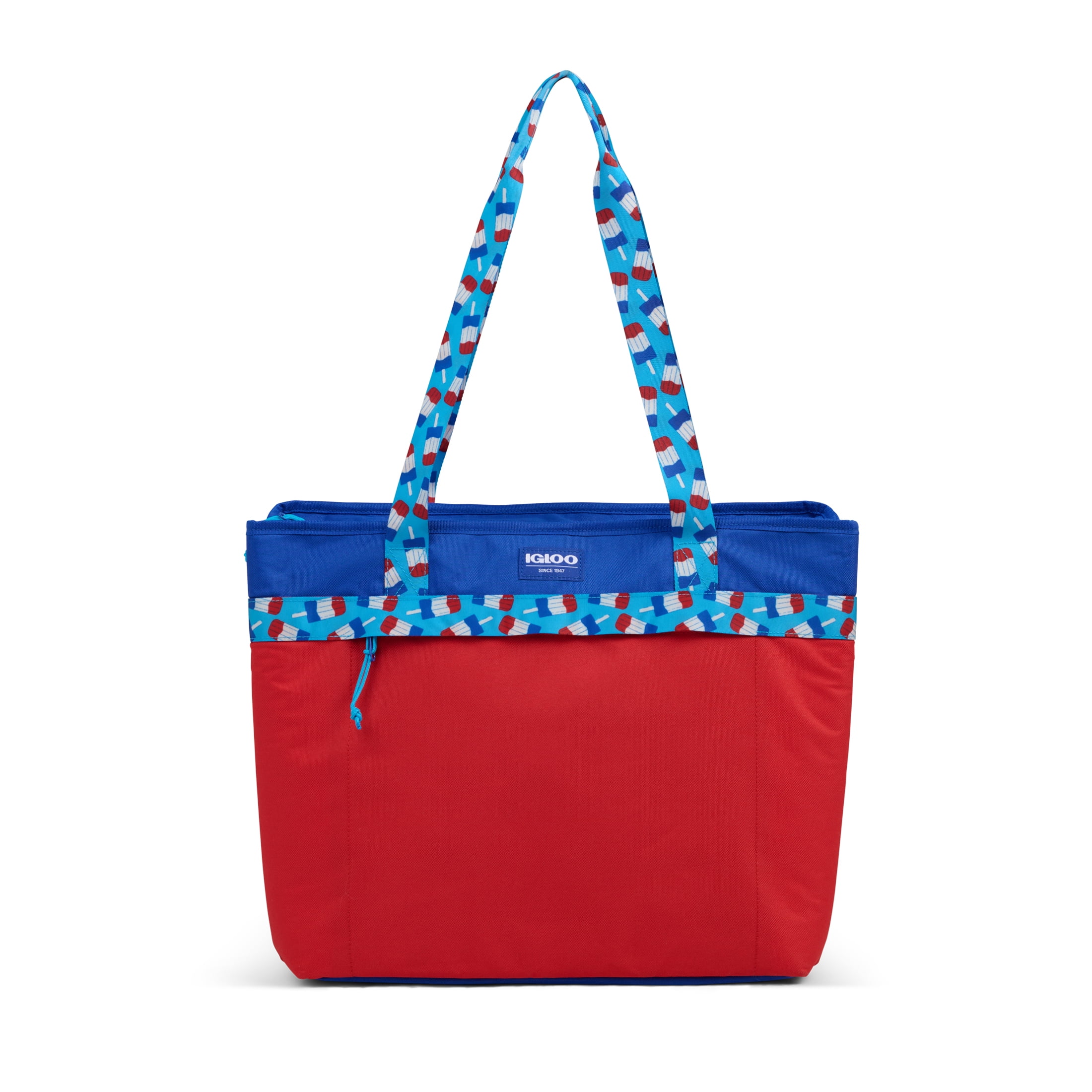 Igloo 20 Can Laguna Dual Tote Soft Side Cooler Bag, Red, White and Blue