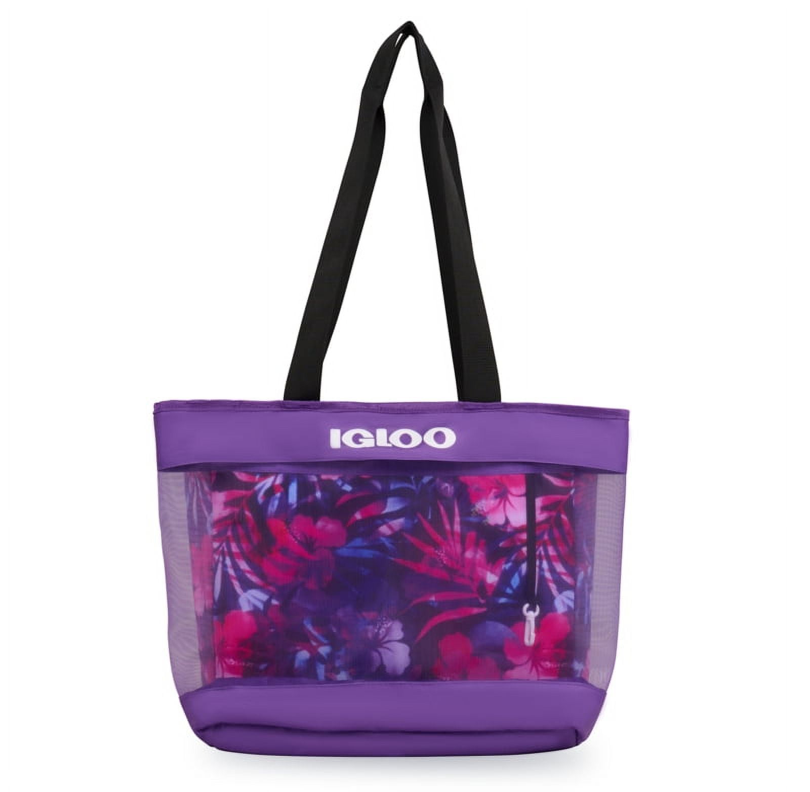 Igloo 20 Can Retro Backpack Soft Sided Cooler, Purple