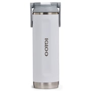 Igloo 20 oz. Sport Sipper Bottle, Double Wall Stainless Steel Drinkware, White