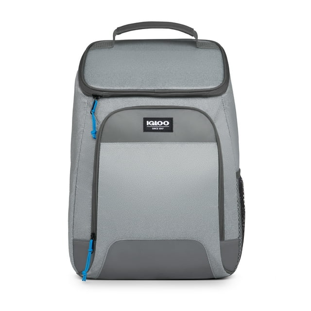 Igloo 24 Can Laguna Soft Sided Cooler Backpack, Gray Twill with
