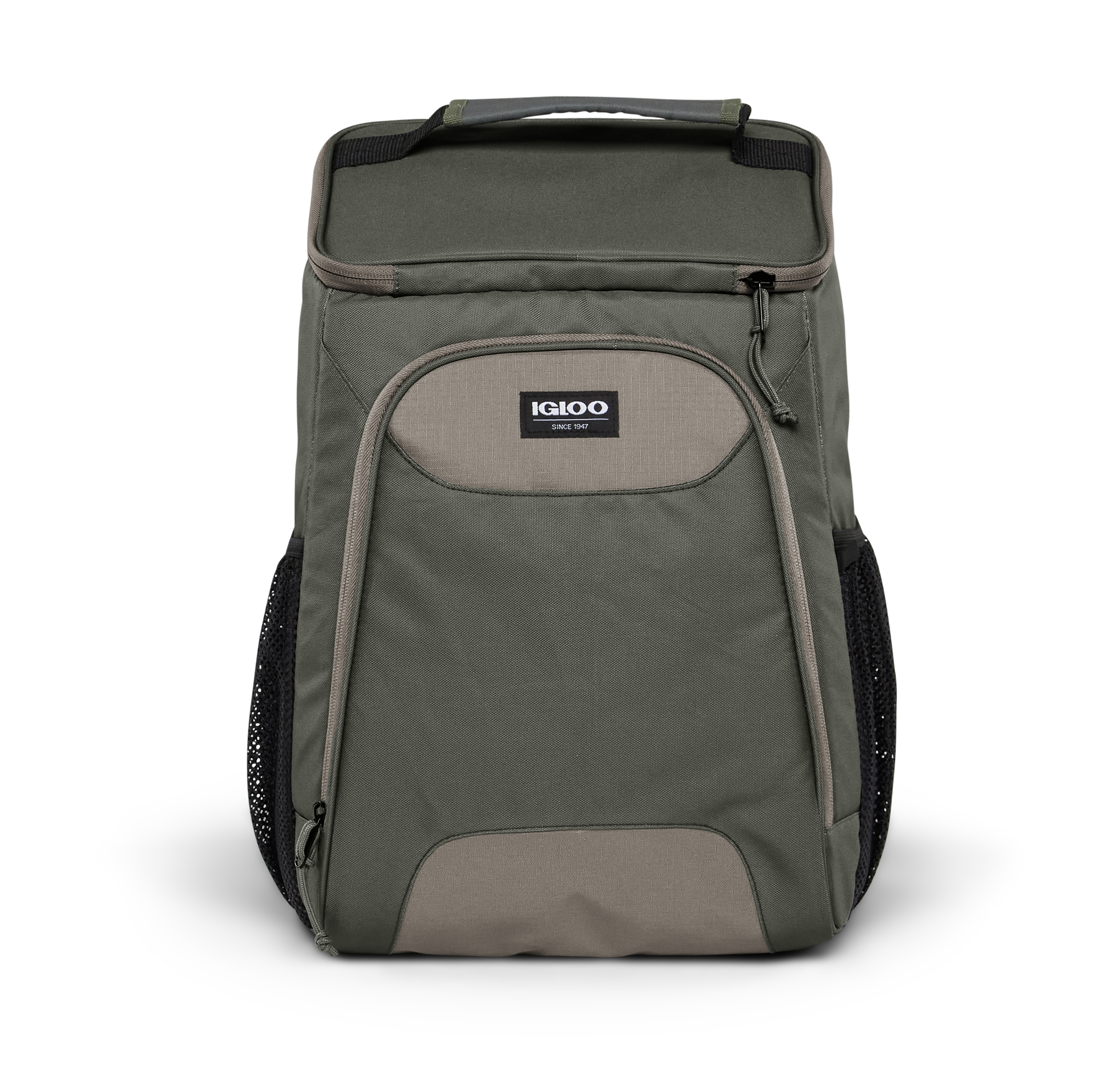 Igloo 24 cans Topgrip Soft Sided Cooler Backpack, Green - image 1 of 9