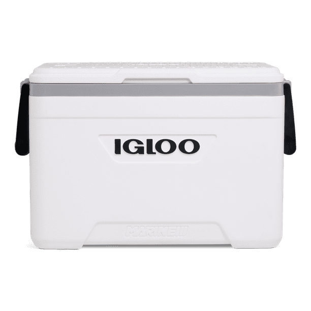 Igloo 25 QT Marine Hard Sided Cooler, White (10.46" x 20.56" x 13.06