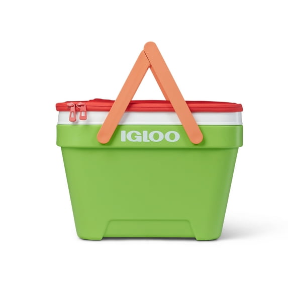 Igloo 25 qt. Everyday Picnic Basket Cooler - Nuclear Green