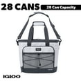 thumbnail interactive-video image 1 of Igloo 28 Can Capacity Cooler Marine Soft-Sided Tote, White and Gray, 1 of 14
