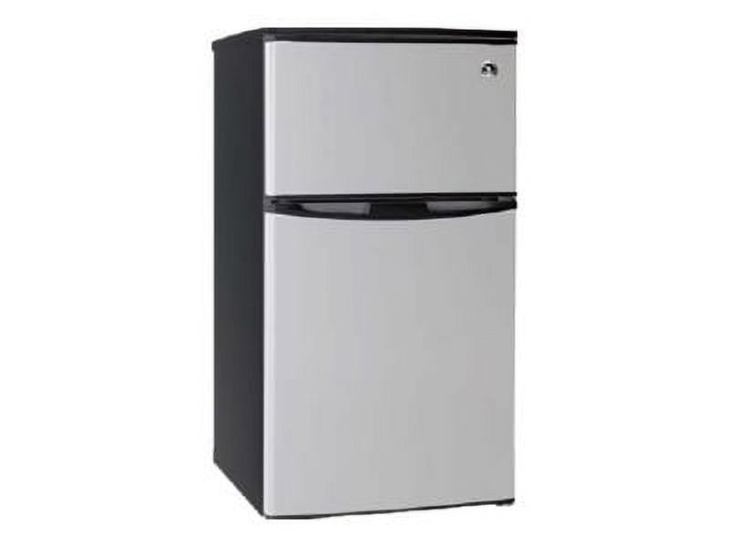 Igloo 3.2 cu. ft. 2-Door Refrigerator and Freezer, Stainless Steel - image 1 of 2