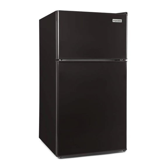 Igloo 3.2 cu ft. Double Door Refrigerator with Freezer, Black