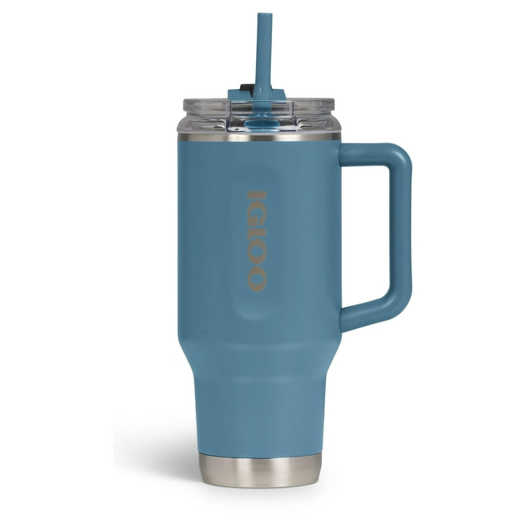 Igloo 32 oz Flip 'n' Sip Travel Mug, Modern Blue