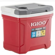 Igloo (#32627) Industrial Red Latitude Cooler w/ Top Swing Handle, Red, 16-quart