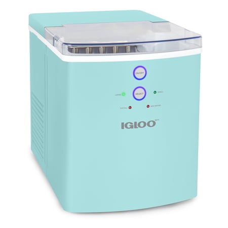 Thermostar Countertop Ice Maker, 33 lb Automatic Self-Cleaning Ice Maker Machine with Handle, Aqua