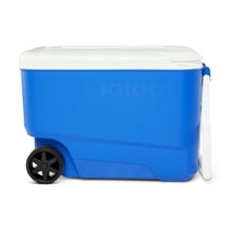 Igloo 38 QT. Hard-Sided Ice Chest Cooler with Wheels, Blue