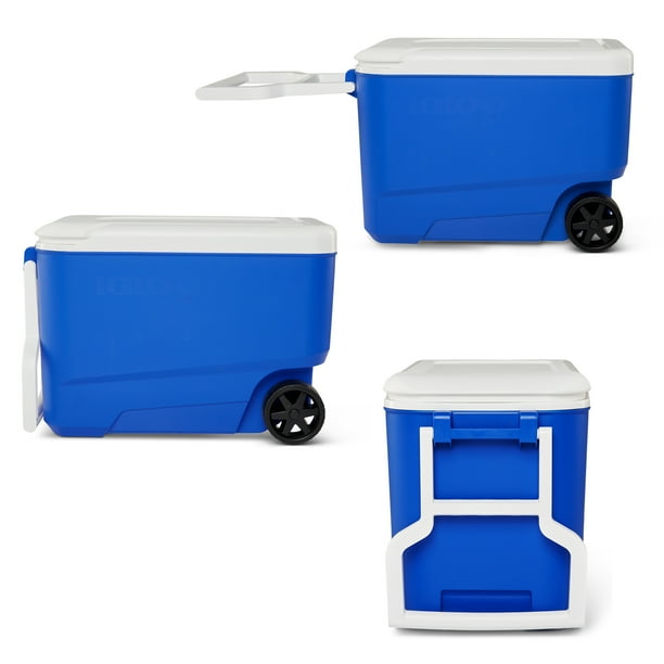 Insulated Cooler Ice Cooler With Wheels Igloo Wheelie Cool 38 Qt
