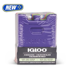 Igloo 4-Pack MaxCold Small Ice Freeze Block, Multi Color, Made for Portable Food Cooling