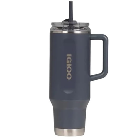 Igloo 40 oz Flip 'n' Sip Travel Mug, Carbonite Gray
