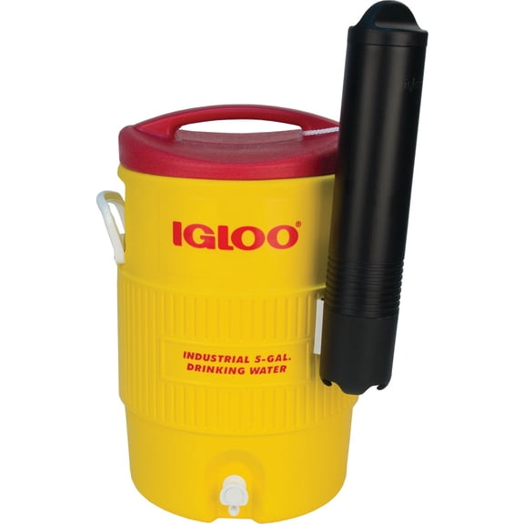 Igloo 400 Series 5-Gallon Beverage Cooler with Cup Dispenser - Maintains Ice for 3 Days in 90F