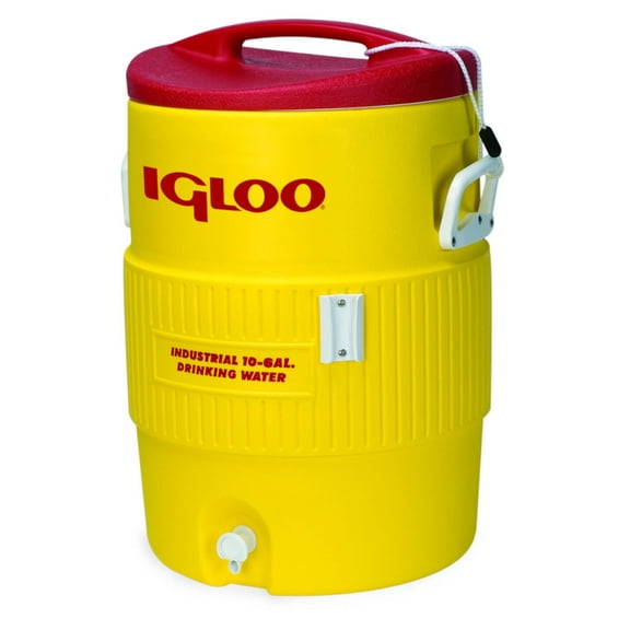 Igloo Industrial Red/Yellow 10 gal Water Cooler