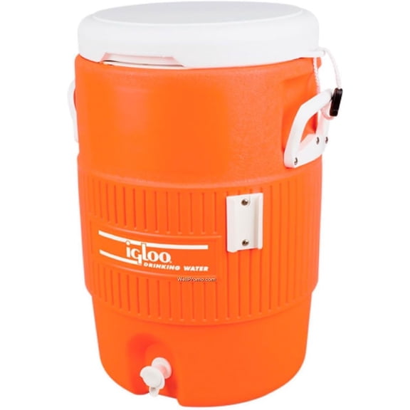Igloo 5 Gallon Cooler with Seat Lid, Orange