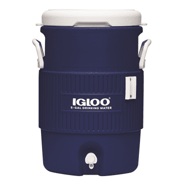 Igloo 5 Gallon Heavy-Duty Polyethylene Beverage Cooler Jug, Blue