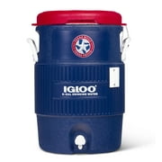 Igloo 5-Gallon Heavy Duty Seat Top Polyethylene  Water Container - Blue Texas Edition