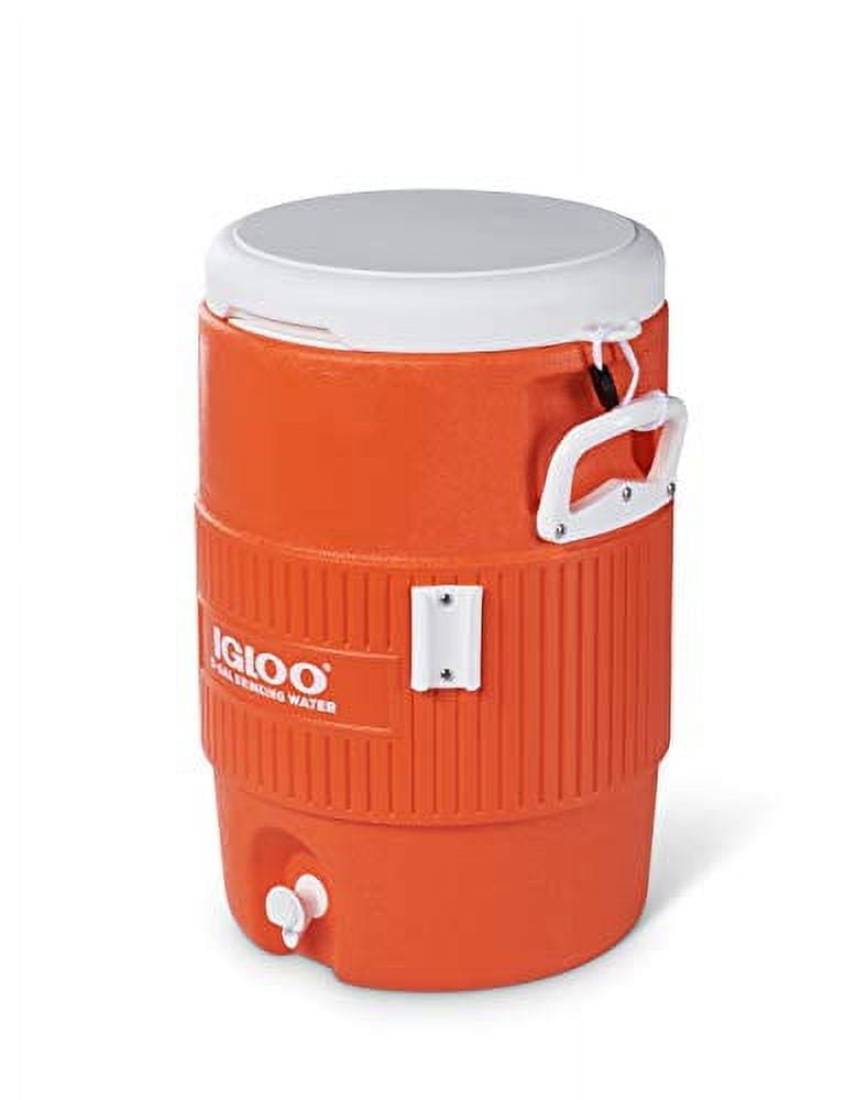 Igloo 5-Gallon Heavy Duty Seat Top Water Container - Orange - Walmart.com