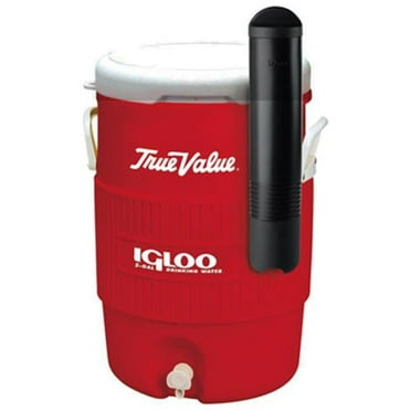 Igloo 5 Gallon Ice Chest Water Cooler with Cup Dispenser, Red