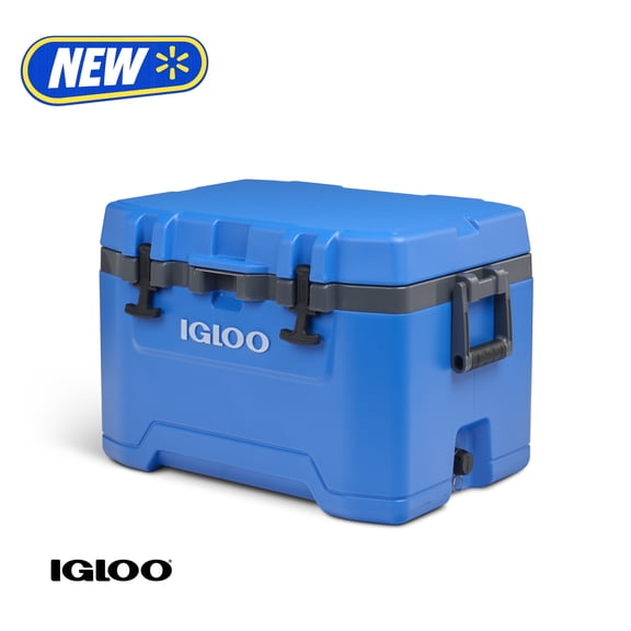 Igloo 50 QT Overland Ice Chest Cooler, Blue