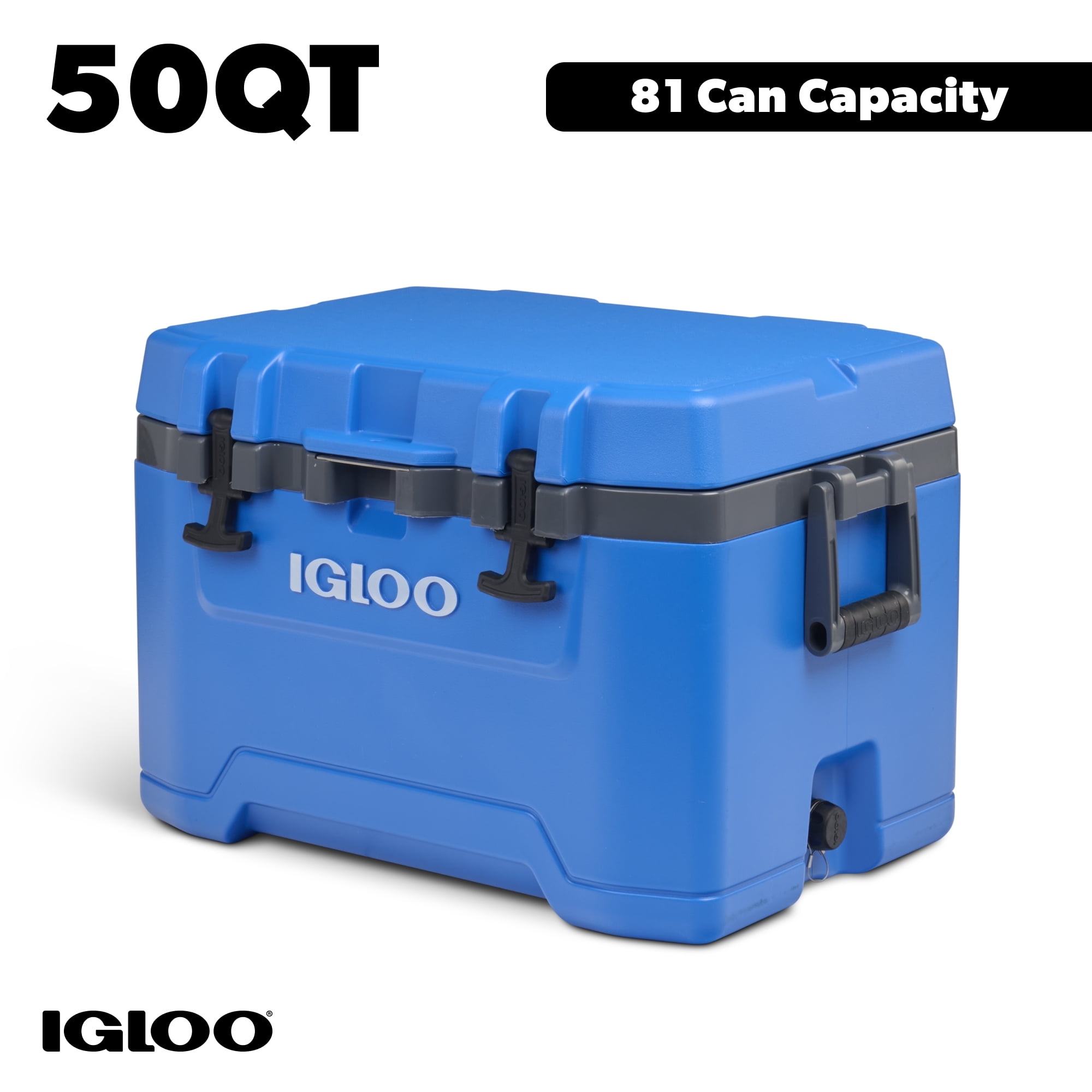 Igloo 50 QT Overland Ice Chest Cooler, Blue