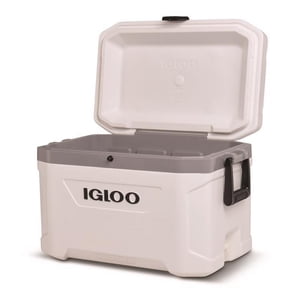 Enfriador de hielo rígido marino Ultra de 54 cuartos Igloo - blanco