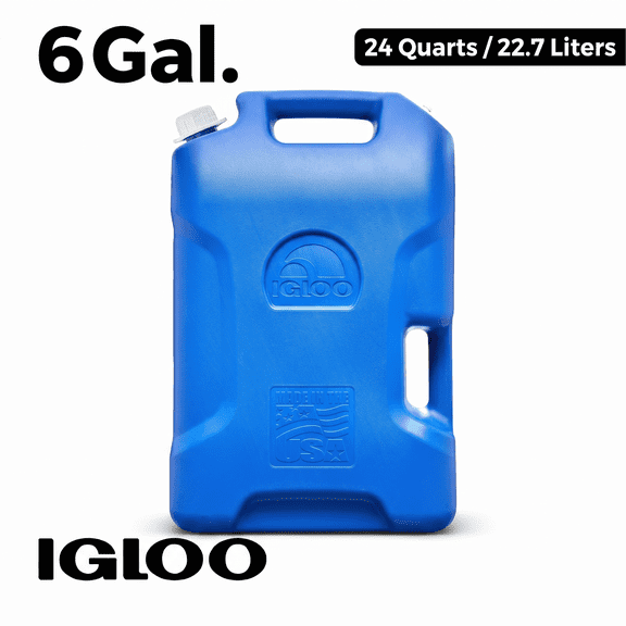 Igloo 6 Gallon Camping Water Storage Container, Blue
