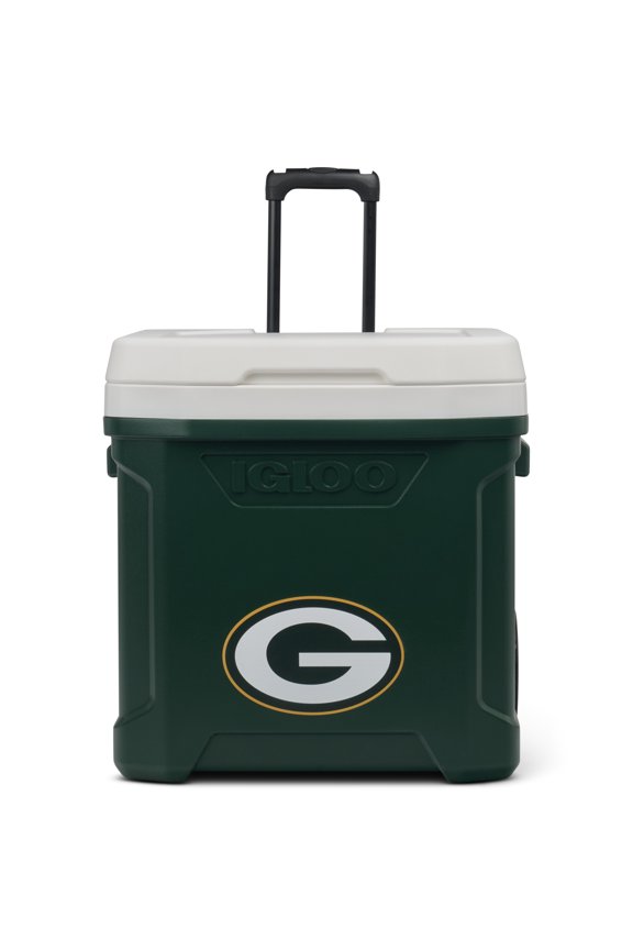 60 QT Profile II NFL Rolling Cooler, Green Bay Packers, Green