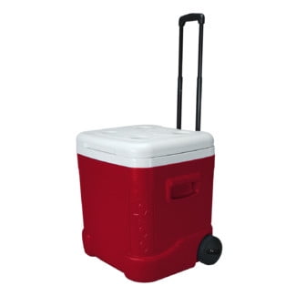 Igloo 60 Quart Ice Cube Roller Cooler, Red - Walmart.com