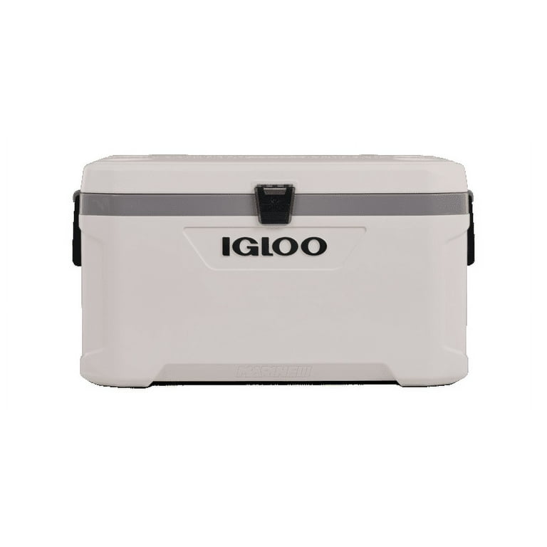 Igloo 70 QT Marine Ultra Cooler, White and Gray, THERMECOOL