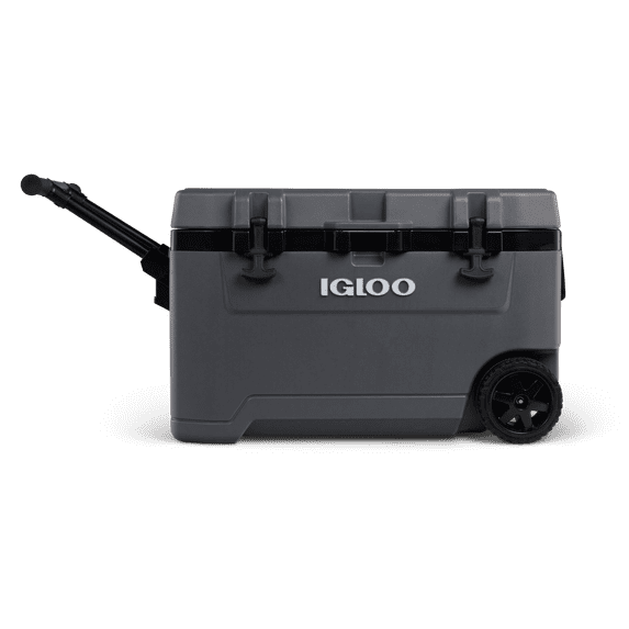 Igloo 72 QT Overland Ice Chest Cooler with Wheels, Gray