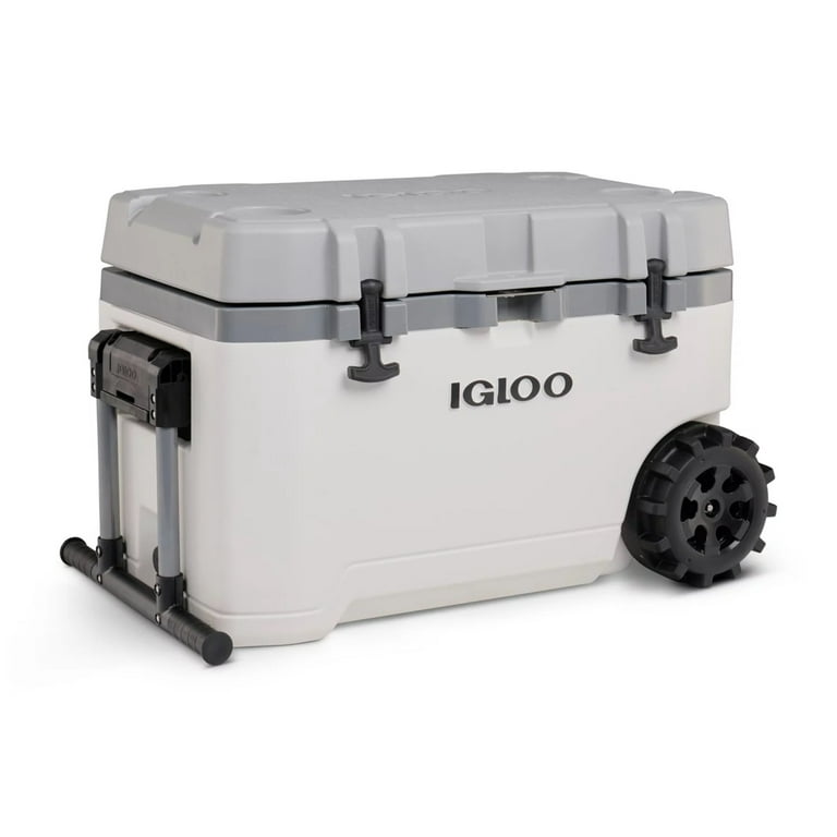 Igloo 75-Quart Rugged Performance Cooler with Wheels, Gray and