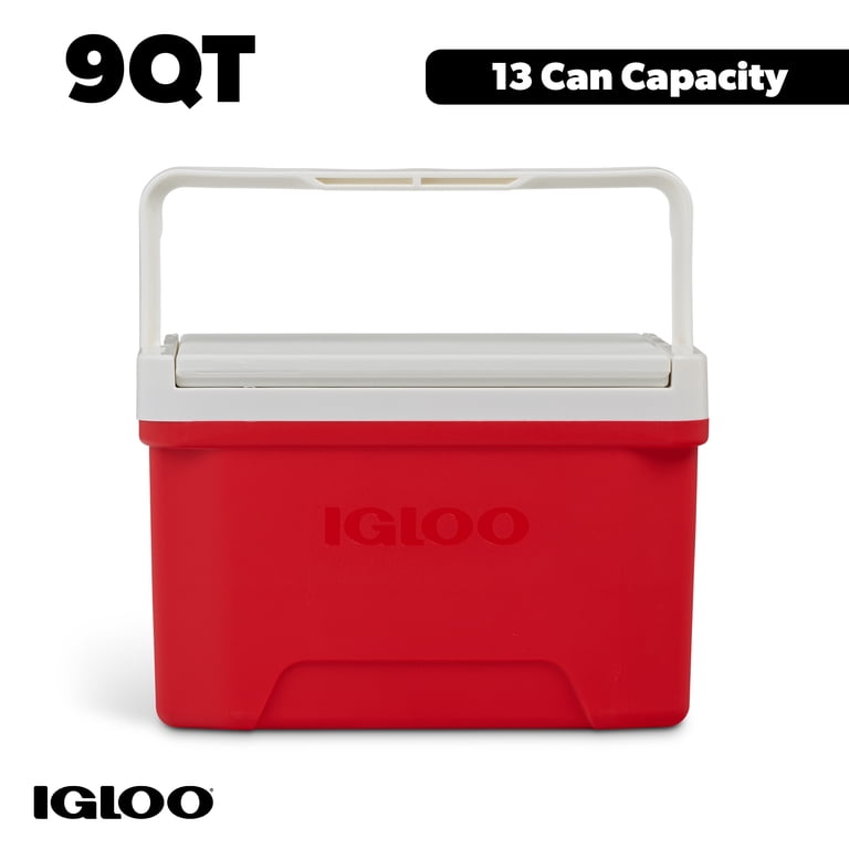 Small Cooler, 9 Quart Ice Chest, 13 Can Capacity, Red - Walmart 