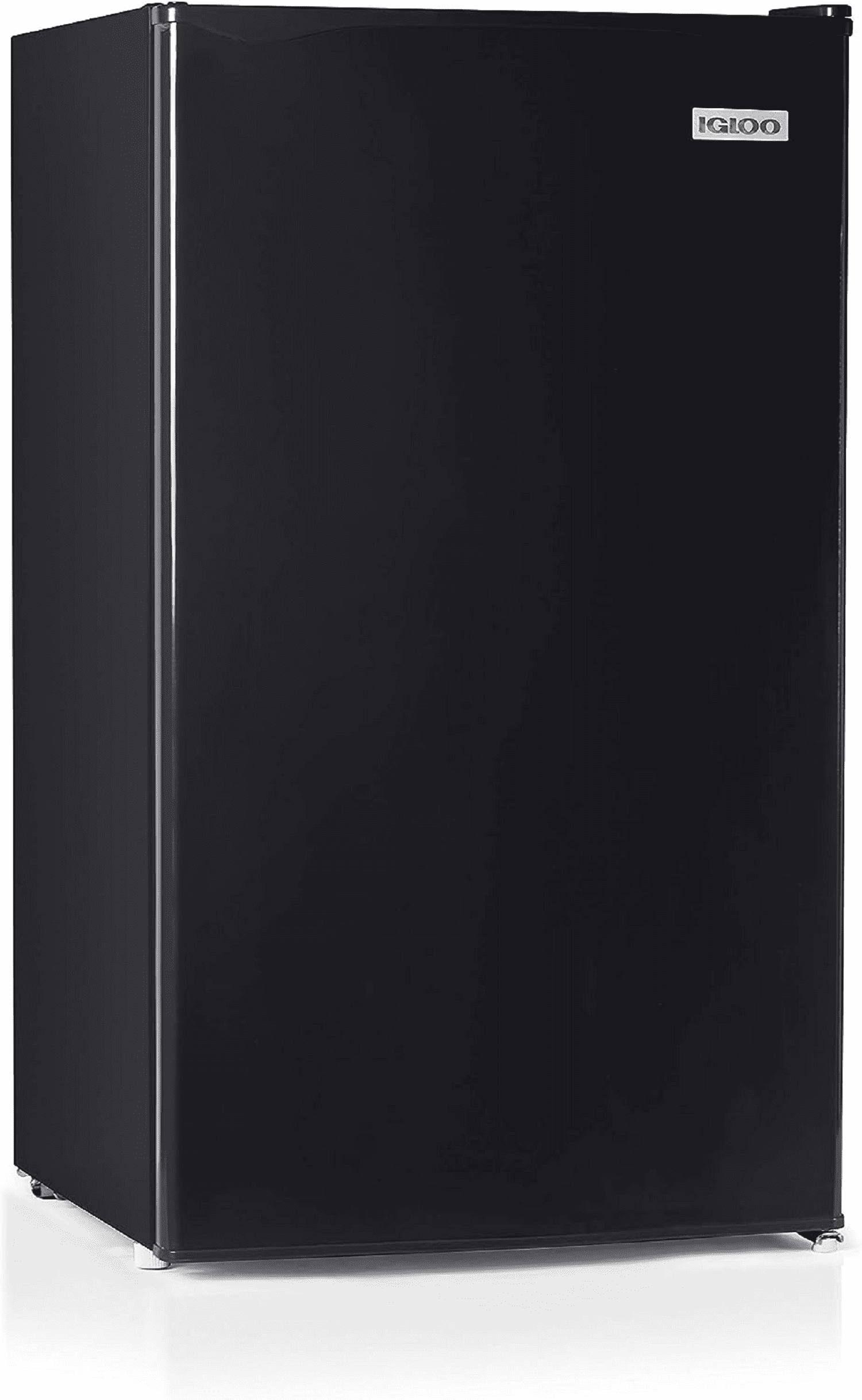 Igloo 3.2 cu ft Mini Refrigerator, Single Door Mini Fridge With Freezer with 8-Can Dispenser, Black