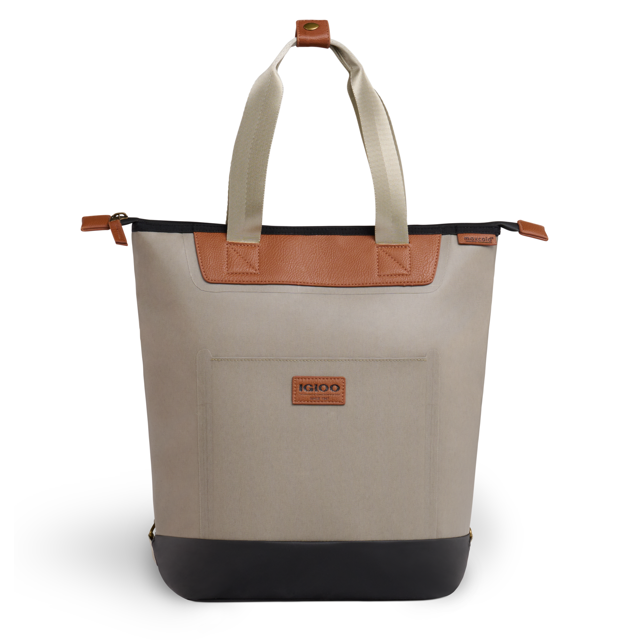 Igloo Aura Tote Backpack Soft Sided 16 cans Cooler, Light Green