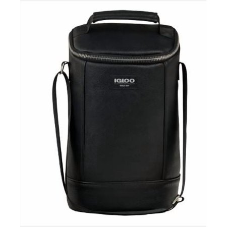 Insulated Faux Leather Igloo Beverage Tote
