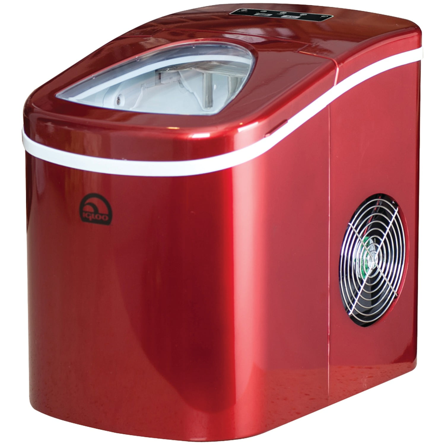 NEW Igloo Red ICE102 Portable Countertop Electronic Ice Maker +Scooper,  Tray 782386473110