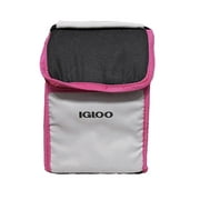 Igloo Cooler Bag Lunch Sack with Insulation, Pink/Black