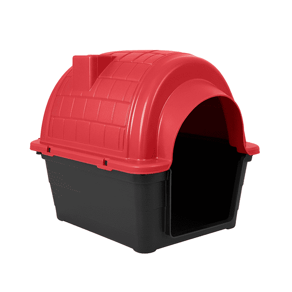 Igloo Dog House – Durable Outdoor Dog House for Medium Dogs, Travel-Friendly & Spacious, Quick Assembly, All-Weather Resistant, Perfect for Indoor & Backyard Use (Red, H 22.8 x W 19.6 x L 26.3)