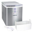 thumbnail image 1 of Igloo Portable Electric Ice Machine, 2.5 qt Automatic Countertop Ice Maker with Ice Scoop, Stainless Steel, 1 of 4